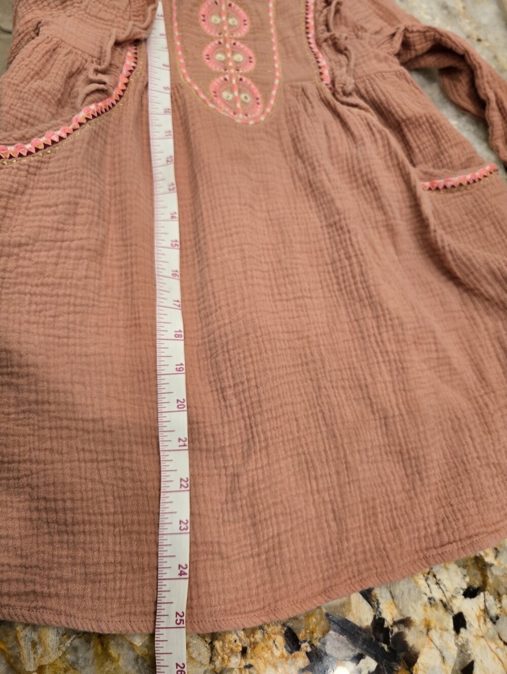 Louse Misha Paris Embridered Dress Paracas Sienna 8 - Picture 8 of 8